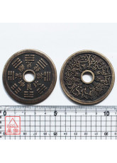 八卦铜钱(大)_背面十二生肖图【古铜色】