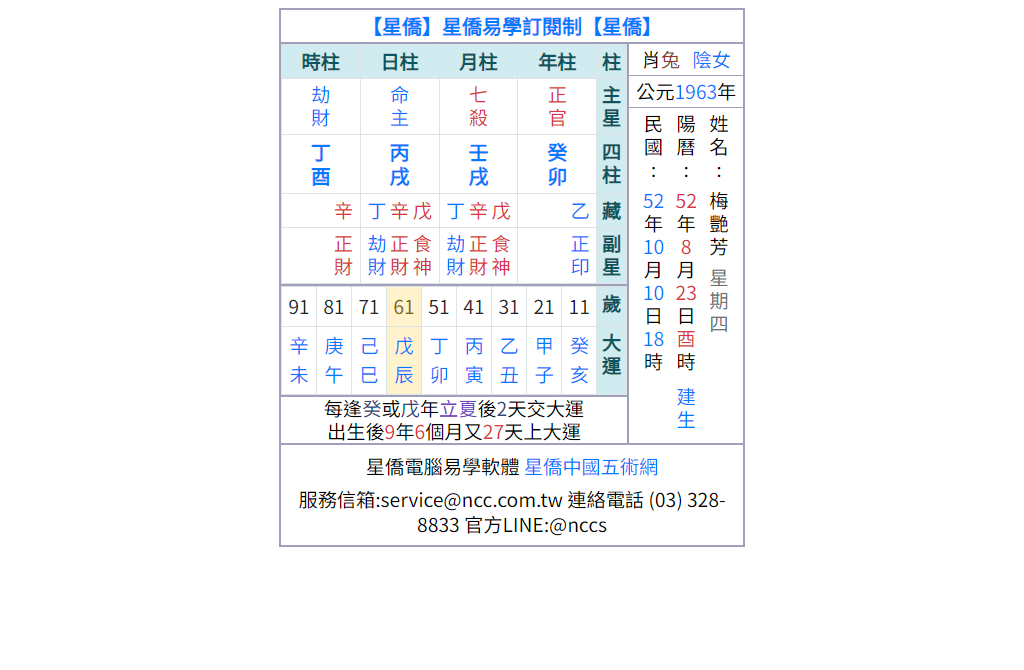 八字简盘