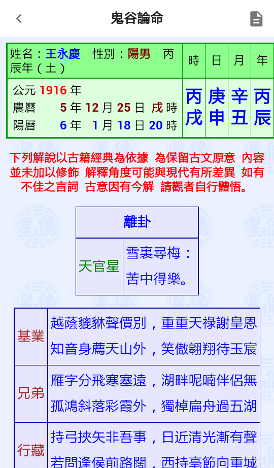 NCC-T97 鬼谷论命